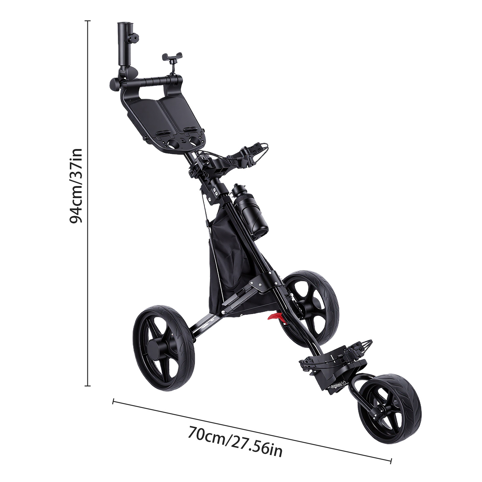 3-Rad-Golfwagen, faltbar, mit  – Golf Umbrella Bewertung und Preis